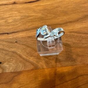 NWT Vintage Kabana Sterling & Diamond Ring Size 7-1/4